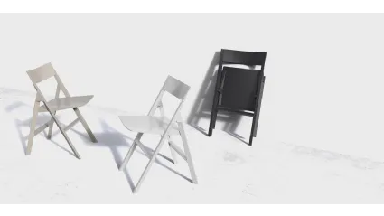 Sedia da giardino pieghevole Quartz Folding Chair di Vondom