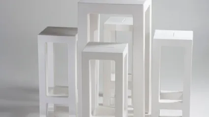 Tavolo e sgabello da giardino Jut di Vondom