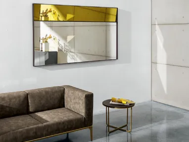 Specchio Campos a due colori con cornice in metallo di Sovet