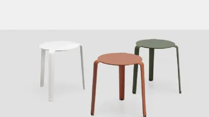 Tavolino impilabile in alluminio Palette di Kristalia