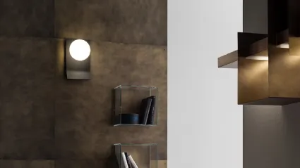 Lampada LED ricaricabile da parete Brand in metallo di Ronda Design
