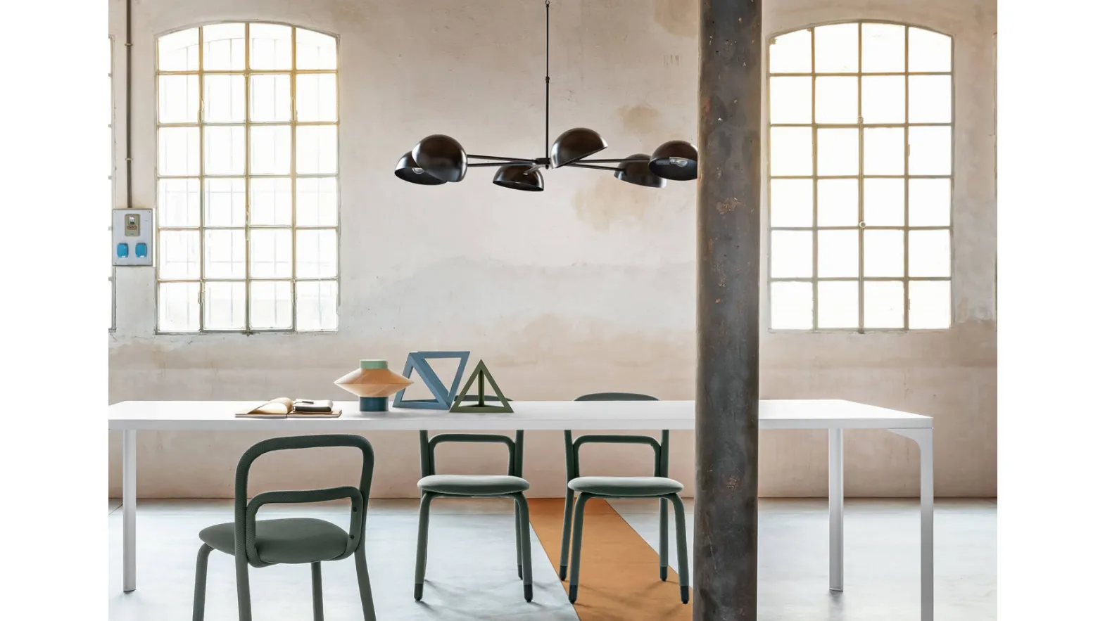 Lampadario a sei luci Charlotte Sospensione 01 di Midj