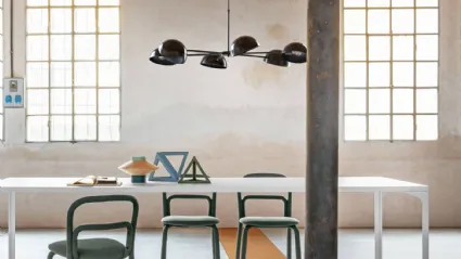Lampadario a sei luci Charlotte Sospensione 01 di Midj