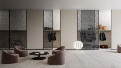Porta per interni Golden Gate a Trascinamento in vetro e alluminio di ADL