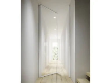 Porta per interni Mitica apertura Bilico in vetro con telaio in alluminio di ADL