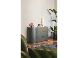 Comò Dedalo 02 Laccato Opaco di Pianca