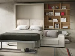 Letto a scomparsa trasformabile Living 05 Oslo di Clei