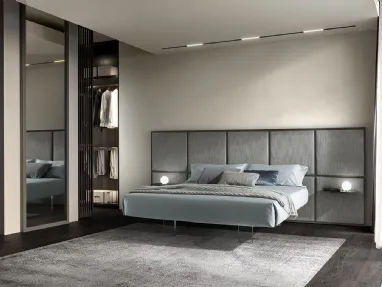 Letto Scacco Configurazione a 2 pannelli boiserie di Duomo Design