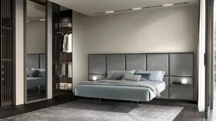 Letto Scacco Configurazione a 2 pannelli boiserie di Duomo Design