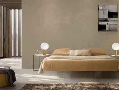 Letto Plane Sommier con base in Plexiglass di Duomo Design