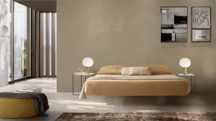 Letto Plane Sommier con base in Plexiglass di Duomo Design