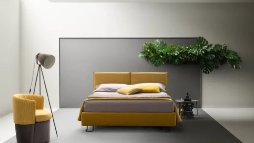 Letto moderno con testiera Chloè di Noctis