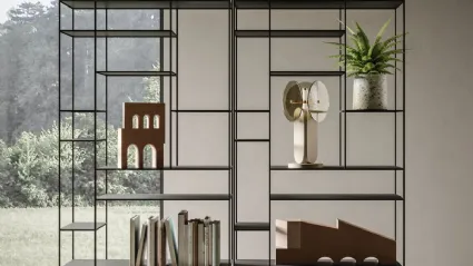 Libreria sospesa Levia Air di Ronda Design