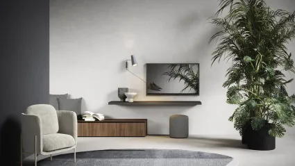 Poltroncina Haiku in tessuto imbottito di Novamobili