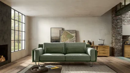 Divano lineare in tessuto Living Chic di Samoa