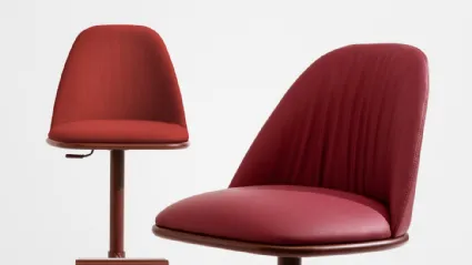 Sgabello girevole Lea Deluxe di Midj