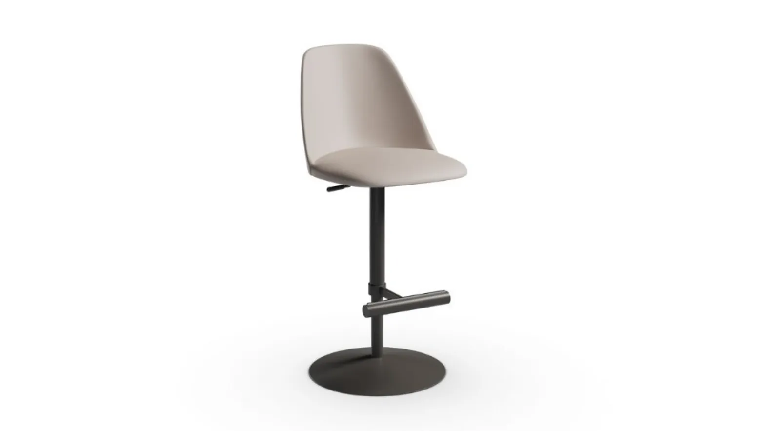 Sgabello in pelle Lea SG di Midj