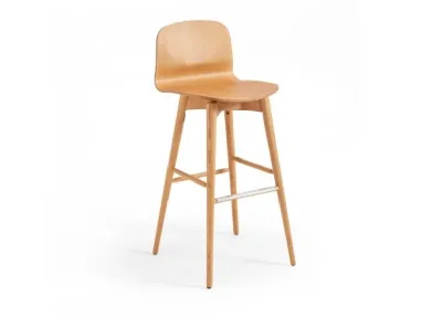 Sgabello in legno Liù LR LG di Midj