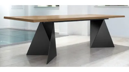 Tavolo in legno Euclide-F di Domitalia