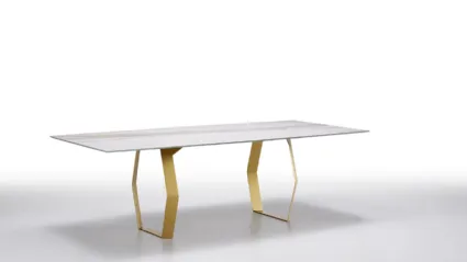 Tavolo in ceramica o vetro Mexa di Ronda Design