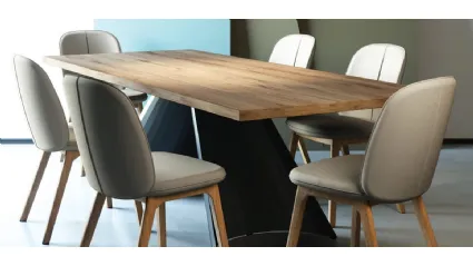 Tavolo in legno Tuile F di Domitalia