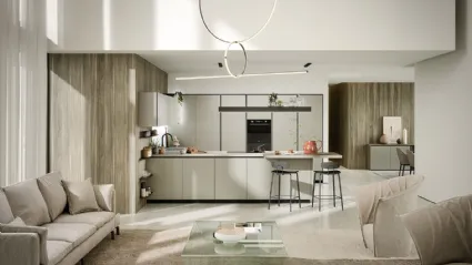 Cucina Moderna con penisola Aria Tech 04 di Forma Cucine