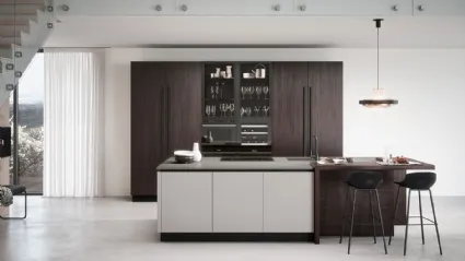 Cucina Moderna con isola Colibrì Gola 02 di Forma Cucine