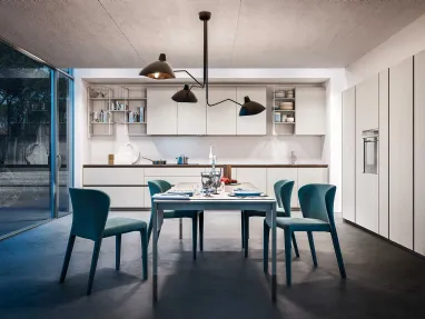 Cucina Moderne Logica LO in Laccato Bianca di Valdesign
