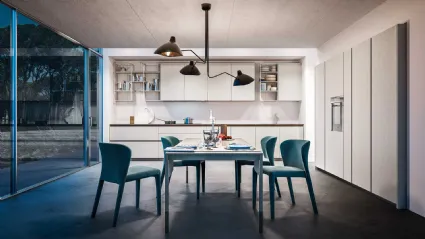 Cucina Moderne Logica LO in Laccato Bianca di Valdesign