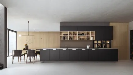 Cucina Moderne Logica LO finitura Fossile di Valdesign