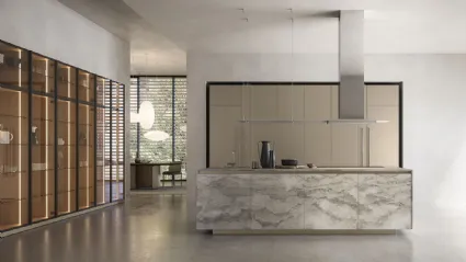 Cucina Moderna con isola Sesamo 01 di Valdesign