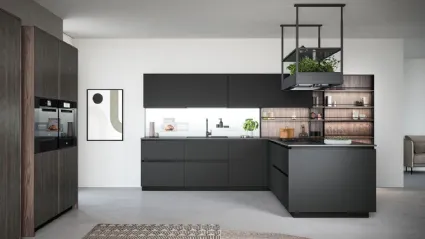 Cucina Moderna con penisola Trend Gola 01 di Forma Cucine