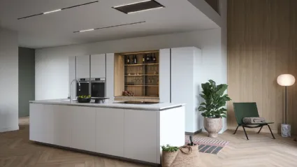 Cucina Moderna con isola Trend Gola 02 di Forma Cucine