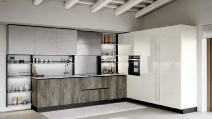 Cucina Moderna angolare Trend Maniglia Home 01 di Forma Cucine