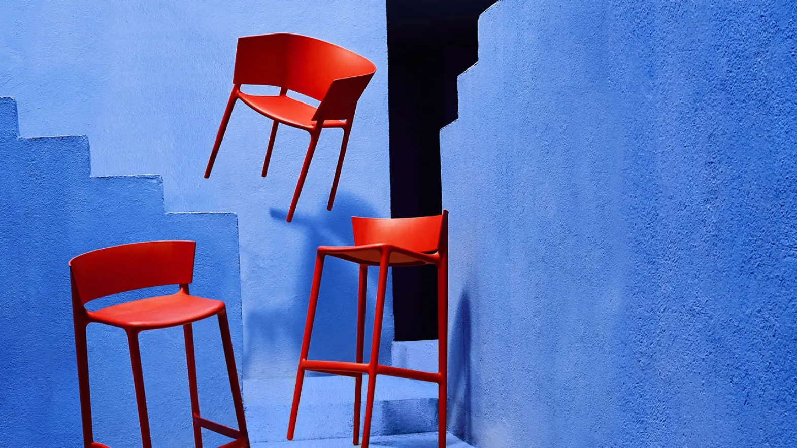 Sedia e sgabello da giardino Africa Chair di Vondom
