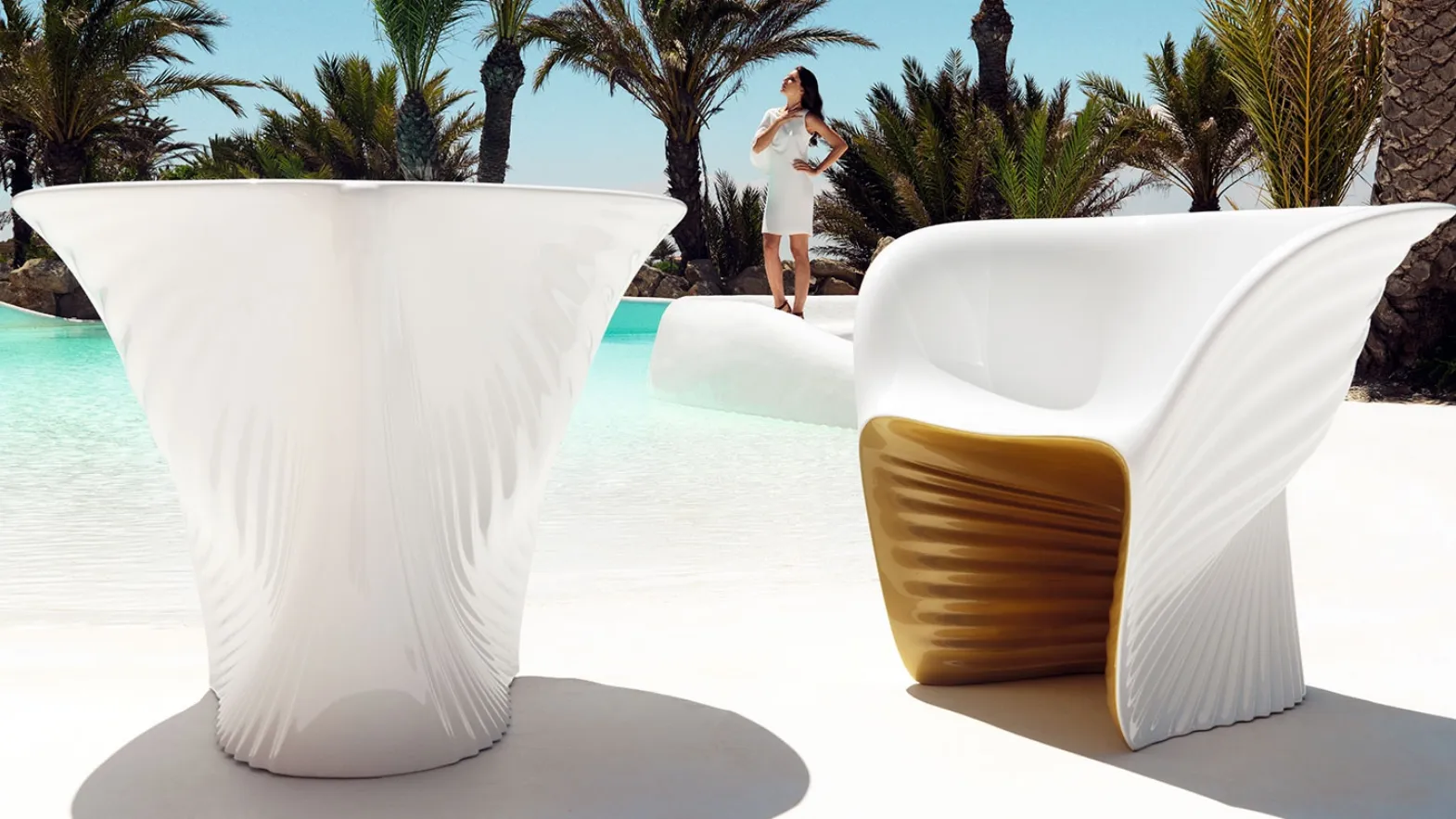 Poltroncina da giardino Biophilia Lounge Chair di Vondom