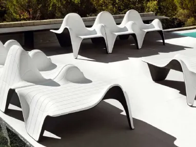 Poltroncina da giardino F3 Club Chair di Vondom