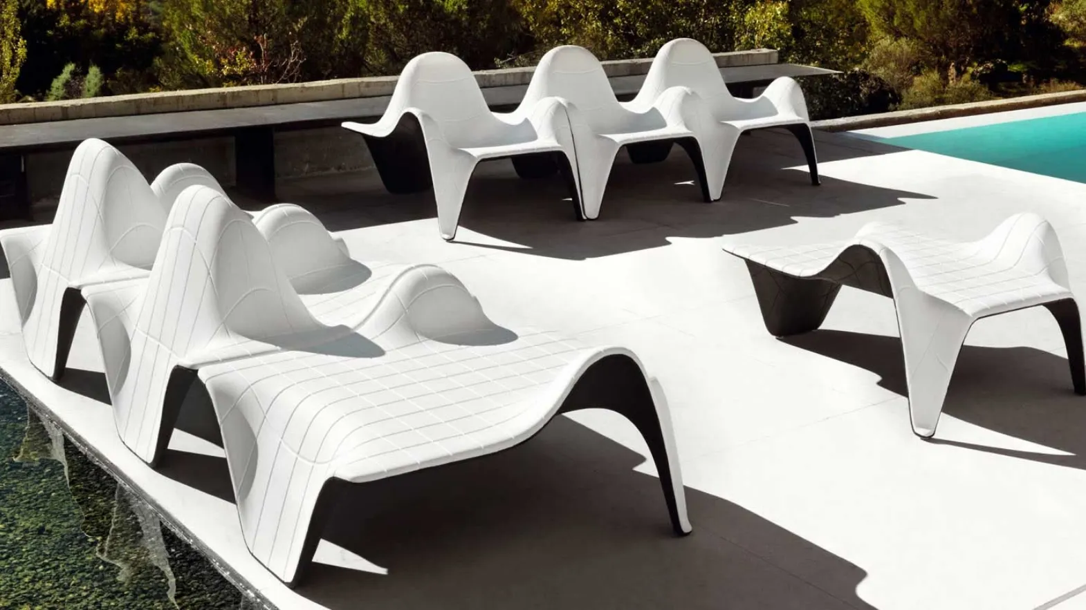 Poltroncina da giardino F3 Club Chair di Vondom