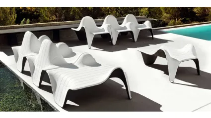 Poltroncina da giardino F3 Club Chair di Vondom