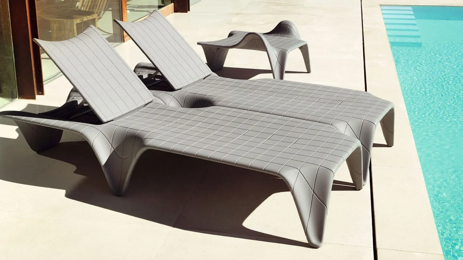 Sdraio da giardino F3 Sun Lounger di Vondom
