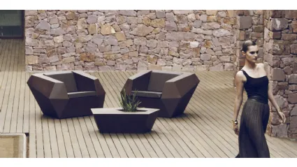 Poltrona da giardino Faz Lounge Chair di Vondom