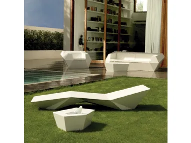 Sdraio da giardino Faz Sun Chaise Lounge di Vondom