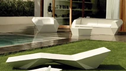 Sdraio da giardino Faz Sun Chaise Lounge di Vondom