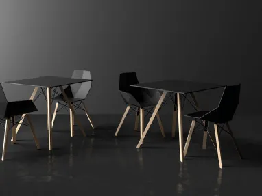 Sedia e Tavolo da giardino Faz Wood di Vondom
