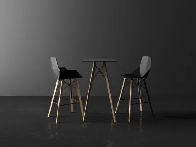Sgabello da giardino Faz Wood Stool di Vondom