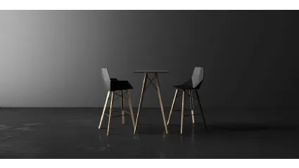 Sgabello da giardino Faz Wood Stool di Vondom