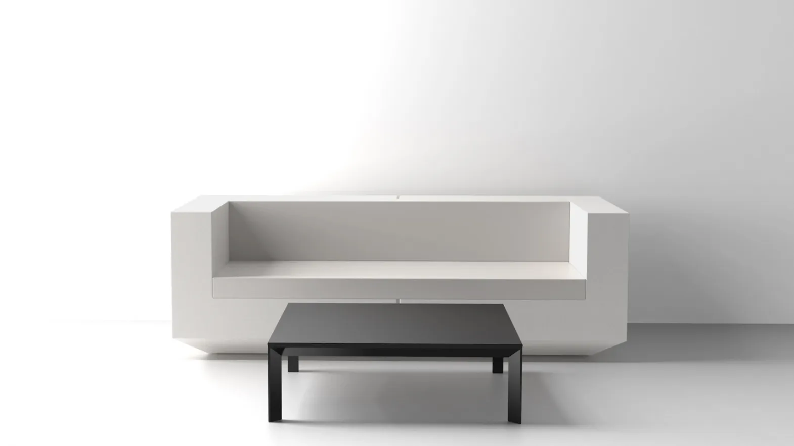 Tavoli e tavolino da giardino Frame Aluminium Table di Vondom