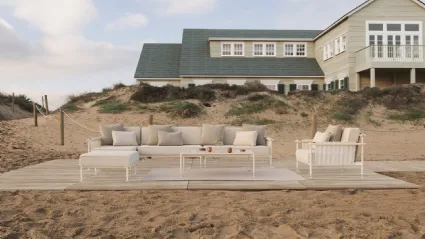 Arredo da esterno Hamptons in tessuto e alluminio di Vondom