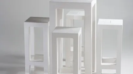 Tavolo e sgabello da giardino Jut di Vondom