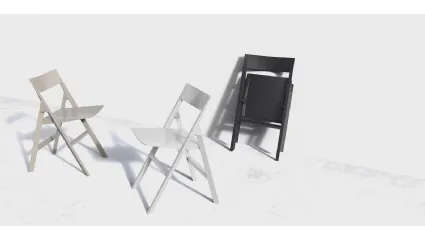 Sedia da giardino pieghegole Quartz Folding Chair di Vondom